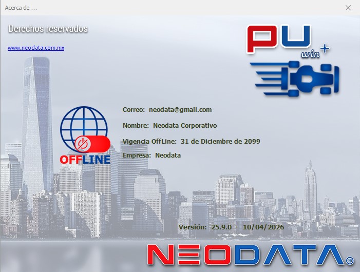 Neodata PU 2026 (25.9)
